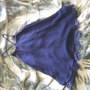 Dressy Navy Laced- Bottom Tank
